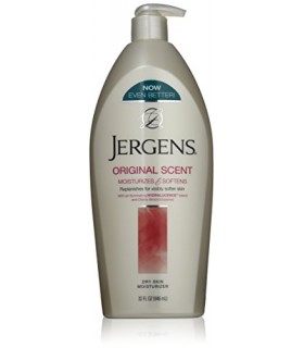 Jergens Original Lotion with an illuminating Hydralucence blend and Cherry Almond Essence, 32 Oz