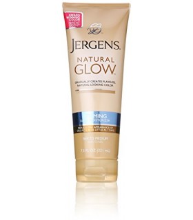 Jergens Natural Glow + Firming Moisturizer, Fair to Medium Skin Tones, 7.5 Ounce