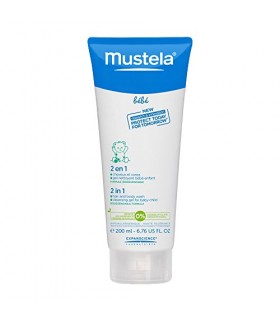 Mustela Bebe Range 2 in 1 Hair & Body Wash - 6.8 fl oz - 2 pk