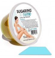 Sugaring Legs Leg Organic Waxing by Sugaring at home 12oz + Applicator