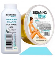 Sugaring Paste HARD for Coarse Hair Thick Hair and Darker skin + Sugaring Powder + Sugaring Applicator