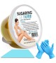 Sugaring Soft for Legs Bondage Technique, Strips Organic Waxing Includes Gloves and Applicator