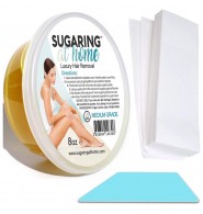 Sugaring Kit for Personal use Professional Grade + 15 Strips + Sugaring Applicator