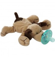 WubbaNub WN22294 Brown Puppy Pacifier