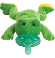 WubbaNub Green Frog Infant Pacifier