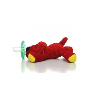 Gracie WubbaNub Infant Pacifier, Red Dog, 0-6 Months