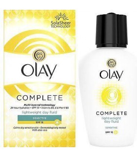 Olay Complete Lightweight Day Fluid Moisturiser Sensitive Skin Spf15 Olay Complete Lightweight Day Fluid Moisturiser Sensitive Skin Spf15