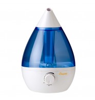 Crane Drop Ultrasonic Cool Mist Humidifier Blue White